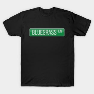 Bluegrass Lane Street Sign T-Shirt